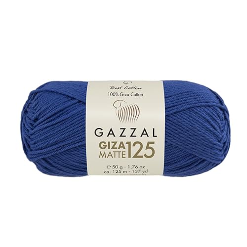 Gazzal Giza Matte 125-100% Baumwollgarn, Sportgewicht, weiches und mattes Finish zum Häkeln und Stricken, jeder Strang 50g/125m - 5578 Gazzal Giza Matte 125-100% Baumwollgarn, Sportgewicht, weiches und mattes Finish zum Häkeln und Stricken, jeder Strang 50g/125m - 5578 von Sorenta