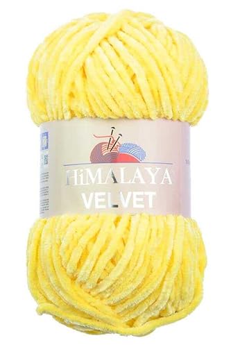 Himalaya Velvet Chenille Garn 1 Knäuel 100g, 120m Luxuriöse Chenille Weiche Samtwolle für Zubehör Kleidung Decken Amigurumi 90002 Himalaya Velvet Chenille Garn 1 Knäuel 100g, 120m Luxuriöse Chenille Weiche Samtwolle für Zubehör Kleidung Decken Amigurumi 90002 von Sorenta