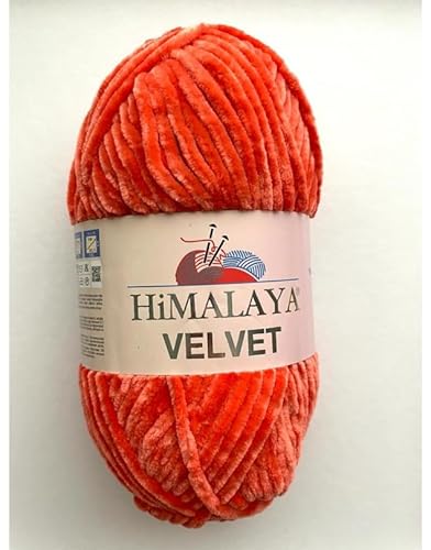 Himalaya Velvet Chenille Garn 1 Knäuel 100g, 120m Luxuriöse Chenille Weiche Samtwolle für Zubehör Kleidung Decken Amigurumi 90012 Himalaya Velvet Chenille Garn 1 Knäuel 100g, 120m Luxuriöse Chenille Weiche Samtwolle für Zubehör Kleidung Decken Amigurumi 90012 von Sorenta