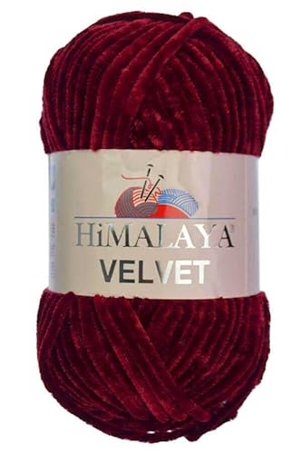 Himalaya Velvet Chenille Garn 1 Knäuel 100g, 120m Luxuriöse Chenille Weiche Samtwolle für Zubehör Kleidung Decken Amigurumi 90022 Himalaya Velvet Chenille Garn 1 Knäuel 100g, 120m Luxuriöse Chenille Weiche Samtwolle für Zubehör Kleidung Decken Amigurumi 90022 von Sorenta