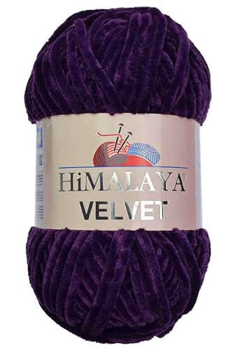 Himalaya Velvet Chenille Garn 1 Knäuel 100g, 120m Luxuriöse Chenille Weiche Samtwolle für Zubehör Kleidung Decken Amigurumi 90028 Himalaya Velvet Chenille Garn 1 Knäuel 100g, 120m Luxuriöse Chenille Weiche Samtwolle für Zubehör Kleidung Decken Amigurumi 90028 von Sorenta