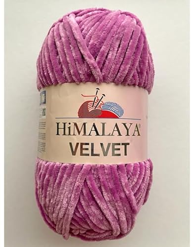 Himalaya Velvet Chenille Garn 1 Knäuel 100g, 120m Luxuriöse Chenille Weiche Samtwolle für Zubehör Kleidung Decken Amigurumi 90056 Himalaya Velvet Chenille Garn 1 Knäuel 100g, 120m Luxuriöse Chenille Weiche Samtwolle für Zubehör Kleidung Decken Amigurumi 90056 von Sorenta