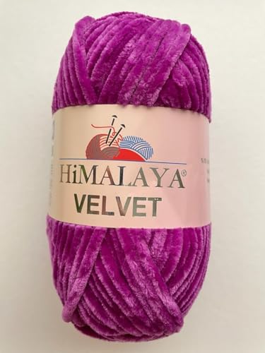 Himalaya Velvet Chenille Garn 1 Knäuel 100g, 120m Luxuriöse Chenille Weiche Samtwolle für Zubehör Kleidung Decken Amigurumi 90058 Himalaya Velvet Chenille Garn 1 Knäuel 100g, 120m Luxuriöse Chenille Weiche Samtwolle für Zubehör Kleidung Decken Amigurumi 90058 von Sorenta