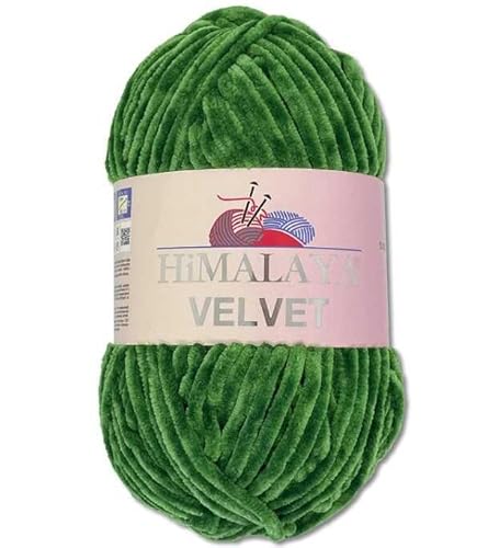 Himalaya Velvet Chenille Garn 1 Knäuel 100g, 120m Luxuriöse Chenille Weiche Samtwolle für Zubehör Kleidung Decken Amigurumi 90060 Himalaya Velvet Chenille Garn 1 Knäuel 100g, 120m Luxuriöse Chenille Weiche Samtwolle für Zubehör Kleidung Decken Amigurumi 90060 von Sorenta