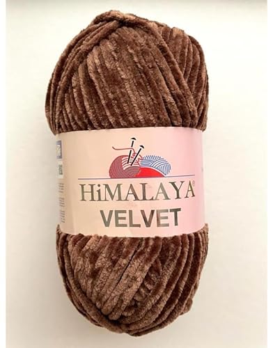 Himalaya Velvet Chenille Garn 1 Knäuel 100g, 120m Luxuriöse Chenille Weiche Samtwolle für Zubehör Kleidung Decken Amigurumi 90066 Himalaya Velvet Chenille Garn 1 Knäuel 100g, 120m Luxuriöse Chenille Weiche Samtwolle für Zubehör Kleidung Decken Amigurumi 90066 von Sorenta