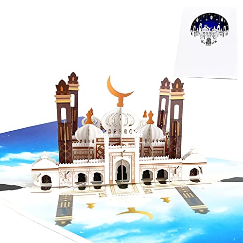Sorrowso 3D Eid Grußkarte Mond Für Moschee Islamische Neujahrskarten Karten Für Kinder von Sorrowso