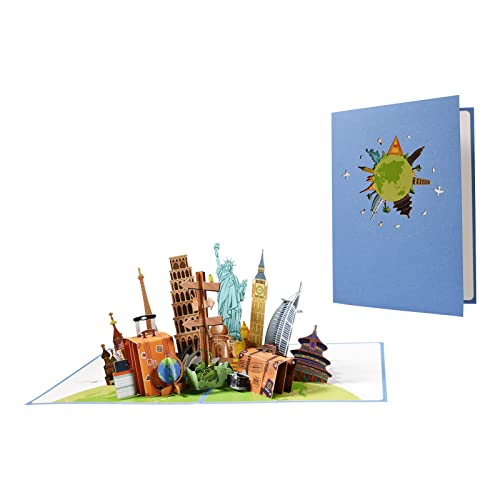 Sorrowso 3D Grußkarte Für Alle Gelegenheiten Reisepostkarte Mit Umschlägen Für Mutter Ehefrau Freund Kinder Jungen Mädchen Einweihungsparty 3D Grußkarten Geburtstag von Sorrowso
