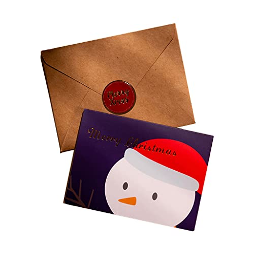 Sorrowso 6 Stück Frohe Weihnachten Grußkarten Postkarten Einladungen Mit Umschlag Niedliche Neujahrskarten Winter Frohe Feiertage Party Geschenk Weihnachtsgrußkarten von Sorrowso