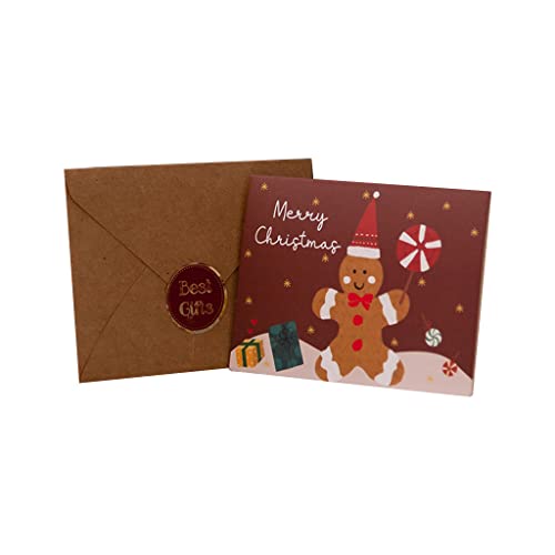 Sorrowso 6 Stück Frohe Weihnachtskarten Mit Umschlägen Postkarten Einladungen Winter Frohe Feiertage Grußkarten Party Geschenk Weihnachtspostkarten von Sorrowso