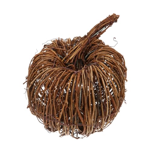 1 Stück Dekorativer Rattan Kürbis Handgefertigte Herbst und Halloween Dekoration Kreatives Tischornament für Feste und Partys für Desktop und Festtagsdeko 1 Stück Dekorativer Rattan Kürbis Handgefertigte Herbst und Halloween Dekoration Kreatives Tischornament für Feste und Partys für Desktop und Festtagsdeko von Sosoport