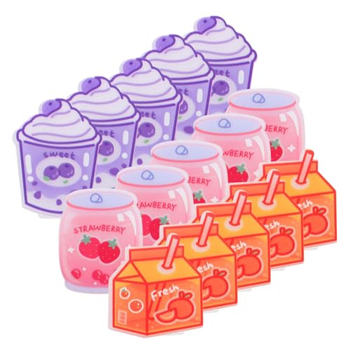 15 Stück Kreativer Clip Clips Für Snackbeutel Kartonklammern Tütenklammern Für Lebensmittel Groß Papierclip Dekorative Binderclips Kleine Bildklammern Kleine Dateiclips Acryl von Sosoport