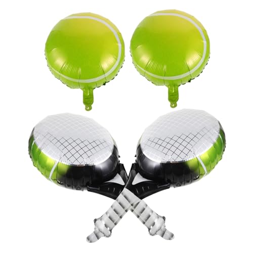 1Satz Tennis Luftballons Grüne und Tennisschläger Folienballons für Sport und Geburtstagspartys Langlebige Dekorationen für Tennisfeiern 1Satz Tennis Luftballons Grüne und Tennisschläger Folienballons für Sport und Geburtstagspartys Langlebige Dekorationen für Tennisfeiern von Sosoport