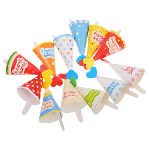 36 Stück Kuchenhutdekoration Mini-kuchendekorationen Tortenaufsätze Für Geburtstagsfeiern Mini-cupcake-dekorationen Geburtstagsmützen Für Diy Cupcake-dekorationen Papier 36 Stück Kuchenhutdekoration Mini-kuchendekorationen Tortenaufsätze Für Geburtstagsfeiern Mini-cupcake-dekorationen Geburtstagsmützen Für Diy Cupcake-dekorationen Papier von Sosoport