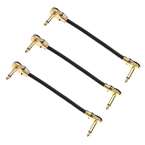 3Stücke Instrumentenkabel für Gitarren Bass und Keyboard Patchkabel mit Vergoldeten Steckern Extrem Niedrige Kapazität und Hervorragende Rauschunterdrückung 3Stücke Instrumentenkabel für Gitarren Bass und Keyboard Patchkabel mit Vergoldeten Steckern Extrem Niedrige Kapazität und Hervorragende Rauschunterdrückung von Sosoport