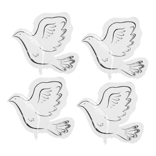 4Stücke Taubenform Luftballons aus Aluminiumfolie Partydekoration für Hochzeiten Geburtstagsfeiern und Gedenkfeiern Realistische Designs für Unvergessliche 4Stücke Taubenform Luftballons aus Aluminiumfolie Partydekoration für Hochzeiten Geburtstagsfeiern und Gedenkfeiern Realistische Designs für Unvergessliche von Sosoport