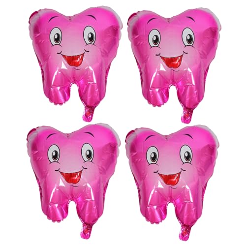 4Stücke Zahnballons für Babyparty Niedliche Folienballons Form von Zähnen Dekoration für Geburtstagsfeiern und Shower für Drinnen und Draußen 4Stücke Zahnballons für Babyparty Niedliche Folienballons Form von Zähnen Dekoration für Geburtstagsfeiern und Shower für Drinnen und Draußen von Sosoport