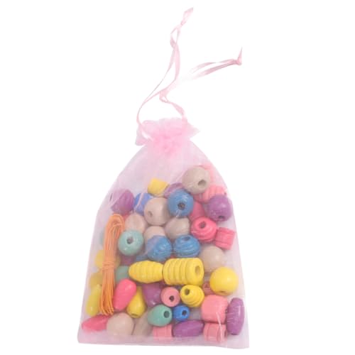 Sosoport 1 Packung Diy Holzperlen für Amblyopie Training Umweltfreundliche Bastelperlen Kreativen Entwicklung von Kindern Farben Zufällig Zufällige Farbe von Sosoport