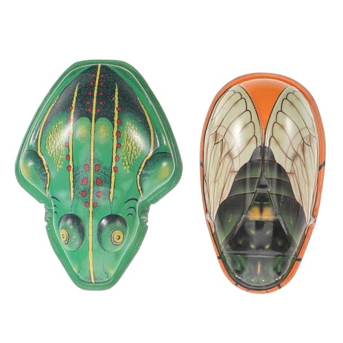 Sosoport 1 Satz Blechspielzeug Frosch und Nostalgische Deko Figuren aus Tiermodelle für Tischdekoration Vintage für Sammler und Wohnaccessoires Sosoport 1 Satz Blechspielzeug Frosch und Nostalgische Deko Figuren aus Tiermodelle für Tischdekoration Vintage für Sammler und Wohnaccessoires von Sosoport