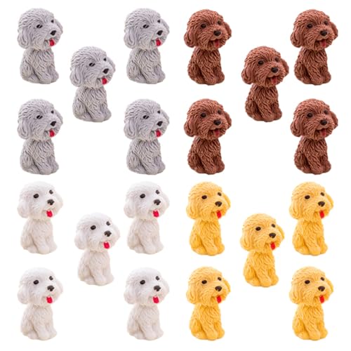 Sosoport 1 Satz Dog Eraser Radiergummis in Hundeform Haustier Schulmaterial Für Spaß Rosa Schreibwaren Für Entzückender Cartoon-radiergummi Zufällige Farbe 20 Stück von Sosoport