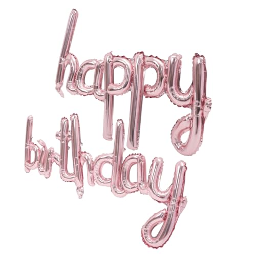 Sosoport 1 Satz Happy Birthday Folienballon Roségold Aluminium Luftballons für Frauen Party Dekoration Luftballons für Geburtstagsfeiern Praktische und Stilvolle Deko für Unvergessliche Sosoport 1 Satz Happy Birthday Folienballon Roségold Aluminium Luftballons für Frauen Party Dekoration Luftballons für Geburtstagsfeiern Praktische und Stilvolle Deko für Unvergessliche von Sosoport