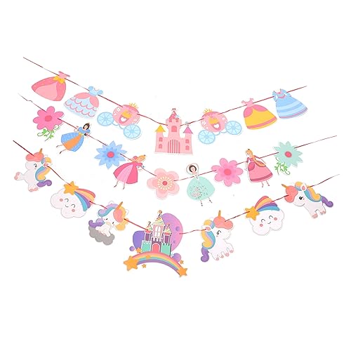 Sosoport 1 Satz Partydekoration Ziehfahnen Blumenkranz Deko Prinzessin-banner Geburtstagsdekorationen Prinzessin Geburtstagsbanner Prinzessin Geburtstagsdekoration Papier 3 Stück Sosoport 1 Satz Partydekoration Ziehfahnen Blumenkranz Deko Prinzessin-banner Geburtstagsdekorationen Prinzessin Geburtstagsbanner Prinzessin Geburtstagsdekoration Papier 3 Stück von Sosoport