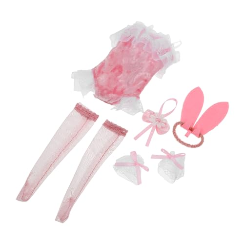 Sosoport 1 Satz Puppenkleidung Hasenkostüm für Kleinkinder Kleidung für Puppen Hasenkostüm für Mädchen Kaninchenpuppe Puppensachen Polyester von Sosoport