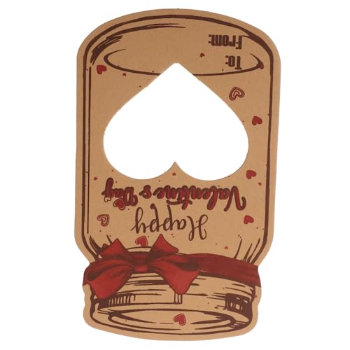 Sosoport 1 Satz Valentinstag Karten für Mason Jar Form mit Klarsichtbeuteln für Schulpartys und Geschenkaustausch und Robuste Papierkarten für Valentinstag Sosoport 1 Satz Valentinstag Karten für Mason Jar Form mit Klarsichtbeuteln für Schulpartys und Geschenkaustausch und Robuste Papierkarten für Valentinstag von Sosoport