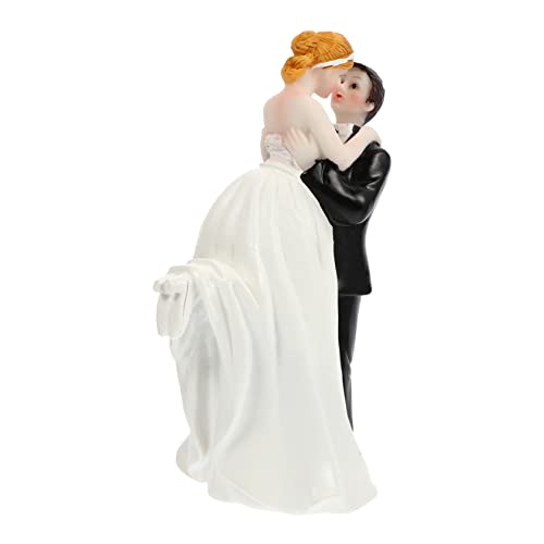 Sosoport 1 Stück Hochzeitsfeier Kuchen Deko Figur Brautpaar Resin Tortenstecker für Hochzeitstorte Niedliche Deko für Feiern Wiederverwendbar Festliche Schaffen von Sosoport