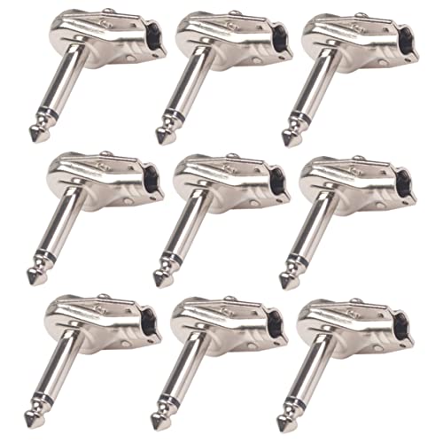 Sosoport 10 Stück Effektpedal Stecker Adapter für Gitarren Pedalboard Robuste Verbindung für Instrumente für Gitarristen und Musikliebhaber Sosoport 10 Stück Effektpedal Stecker Adapter für Gitarren Pedalboard Robuste Verbindung für Instrumente für Gitarristen und Musikliebhaber von Sosoport