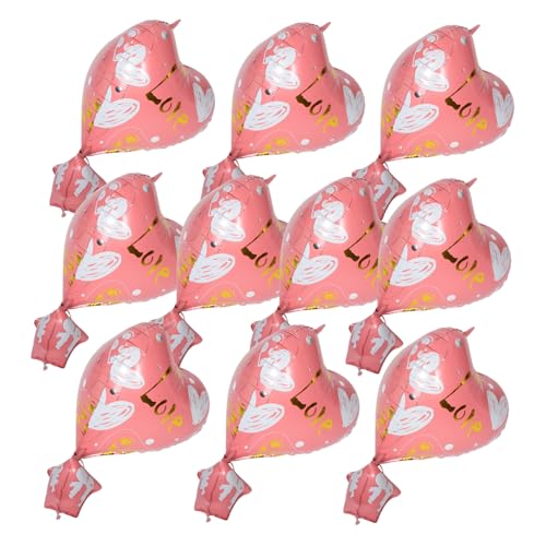 Sosoport 10 Stück Heißluftballon Dekoration Valentinstag Ballon fröhliche valentinstagballons -Show-Ballon Valentinstag-Jubiläumsballons Herz Luftballons Aluminiumfolie Sosoport 10 Stück Heißluftballon Dekoration Valentinstag Ballon fröhliche valentinstagballons -Show-Ballon Valentinstag-Jubiläumsballons Herz Luftballons Aluminiumfolie von Sosoport