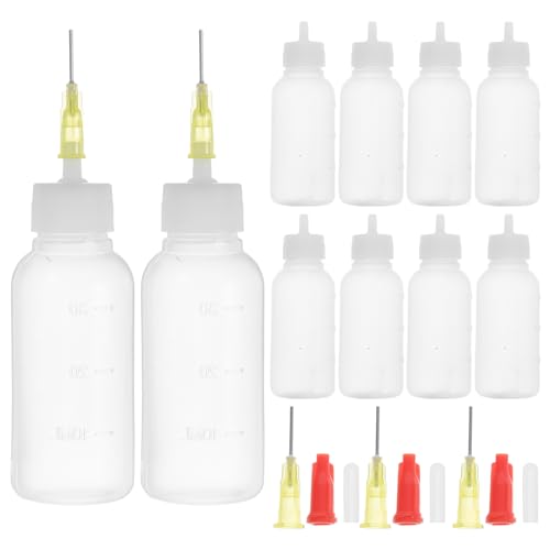 Sosoport 10 Stück Präzisions Nadelflaschen mit Verschluss für Flüssigkleber Öl Acrylfarbe Quetschflaschen für Bastel und Lötprojekte aus Robustem Kunststoff Auslaufsicher Sosoport 10 Stück Präzisions Nadelflaschen mit Verschluss für Flüssigkleber Öl Acrylfarbe Quetschflaschen für Bastel und Lötprojekte aus Robustem Kunststoff Auslaufsicher von Sosoport