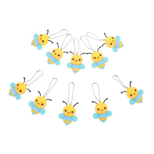 Sosoport 10 Stück Schlüsselanhänger Biene aus PVC Süße Bienen Anhänger für Taschen Schlüssel Niedliche Deko für Party und Alltagsstil Sosoport 10 Stück Schlüsselanhänger Biene aus PVC Süße Bienen Anhänger für Taschen Schlüssel Niedliche Deko für Party und Alltagsstil von Sosoport