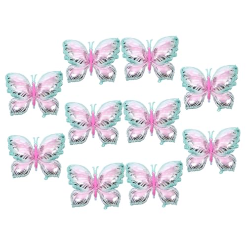 Sosoport 10 Stück Schmetterling Folienballons Bunte Ballons für Geburtstagsfeiern Taufen und Kommunionen für Outdoor Fotoshootings und Dekoration Luftballons mit Zartem Design Sosoport 10 Stück Schmetterling Folienballons Bunte Ballons für Geburtstagsfeiern Taufen und Kommunionen für Outdoor Fotoshootings und Dekoration Luftballons mit Zartem Design von Sosoport
