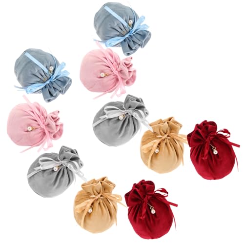 Sosoport 10 Stück Schmucktaschen Mini Candy Aufbewahrungstaschen für Hochzeiten und Partys Vielseitige Verwendung von Sosoport