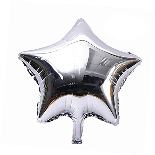 Sosoport 10 Stück Silberne Fünfzackige Stern Folienballons für Valentinstag Hochzeit und Geburtstagsfeiern Wiederverwendbare Partydekorationen Einfach zu Befüllen mit Helium oder Luft Sosoport 10 Stück Silberne Fünfzackige Stern Folienballons für Valentinstag Hochzeit und Geburtstagsfeiern Wiederverwendbare Partydekorationen Einfach zu Befüllen mit Helium oder Luft von Sosoport