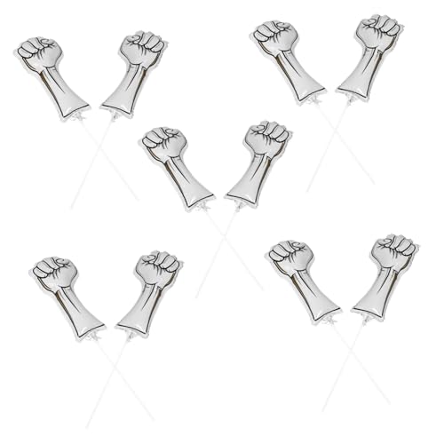 Sosoport 10 Stück Teiliges Aufblasbare Cheerleading-ballons mit Aluminiumfolie Leichte und Tragbare Lärmmacher-sticks Faustform für Sportliche Wettbewerbe für Fußball Schulveranstaltungen Sosoport 10 Stück Teiliges Aufblasbare Cheerleading-ballons mit Aluminiumfolie Leichte und Tragbare Lärmmacher-sticks Faustform für Sportliche Wettbewerbe für Fußball Schulveranstaltungen von Sosoport