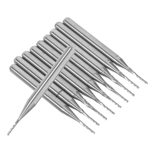 Sosoport 10 Stück Teiliges Endfräser Hartmetall Wolframstahl Cnc-fräser mit Schaft für Präzises Fräsen von Pcb-leiterplatten und Schaltkreisen Sosoport 10 Stück Teiliges Endfräser Hartmetall Wolframstahl Cnc-fräser mit Schaft für Präzises Fräsen von Pcb-leiterplatten und Schaltkreisen von Sosoport
