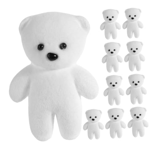 Sosoport 10 Stück Teiliges Miniatur Plüsch Bären Beflockte DIY Dekofiguren aus Schaumstoff für Blumenarrangements Shower Abschlussfeier und Bastelprojekte Einfach Haftend und Farbbar Sosoport 10 Stück Teiliges Miniatur Plüsch Bären Beflockte DIY Dekofiguren aus Schaumstoff für Blumenarrangements Shower Abschlussfeier und Bastelprojekte Einfach Haftend und Farbbar von Sosoport