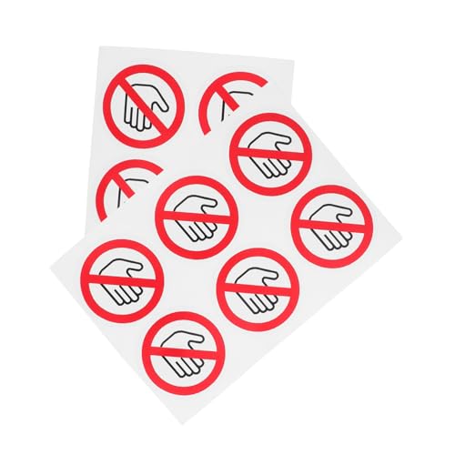 Sosoport 10 Stück Teiliges Selbstklebende Nicht Berühren Warnaufkleber Sicherheitskennzeichen Widerstandsfähige Haftetiketten für Werkstätten Labors und Baustellen Einfach Anzubringen und Sosoport 10 Stück Teiliges Selbstklebende Nicht Berühren Warnaufkleber Sicherheitskennzeichen Widerstandsfähige Haftetiketten für Werkstätten Labors und Baustellen Einfach Anzubringen und von Sosoport