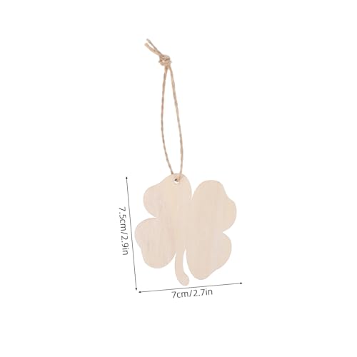 Sosoport 10 Stück Teiliges Unbehandelte Holzanhänger mit Juteseil Vierblättrige Kleeblatt holzformen zum Basteln Vielseitig für DIY Dekoration Party St Patrick S Day und Wohnaccessoires Sosoport 10 Stück Teiliges Unbehandelte Holzanhänger mit Juteseil Vierblättrige Kleeblatt holzformen zum Basteln Vielseitig für DIY Dekoration Party St Patrick S Day und Wohnaccessoires von Sosoport