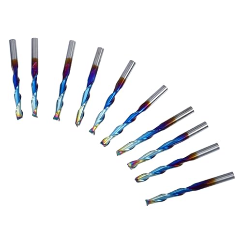 Sosoport 10 Stück Teiliges Wolframstahl Cnc Fräser Kugelnase Spiralfräser Hochpräzise Schaftfräser für Gravur und Holzbearbeitung Milling Cutter Tools Sosoport 10 Stück Teiliges Wolframstahl Cnc Fräser Kugelnase Spiralfräser Hochpräzise Schaftfräser für Gravur und Holzbearbeitung Milling Cutter Tools von Sosoport