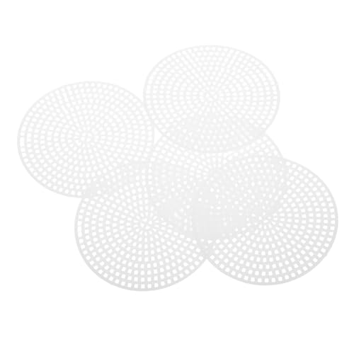 Sosoport 100 Stück Gewebte Kunststoffgitterplatte kreative Nähunterlagen Kunststoff-Leinwandformen Stickerei Kunststoff- DIY liefert Taschen-DIY-Material Plastik Transparent von Sosoport
