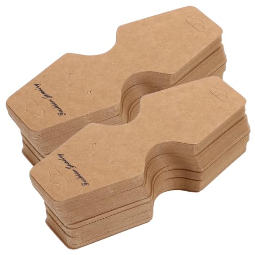 Sosoport 100 Stück Schmuck Verpackungskarten aus Kraftpapier Schmuckdisplay Karten für Halsketten Armbänder und Schlüsselanhänger Langlebige Schmuckpräsentation für DIY Ohrringe Sosoport 100 Stück Schmuck Verpackungskarten aus Kraftpapier Schmuckdisplay Karten für Halsketten Armbänder und Schlüsselanhänger Langlebige Schmuckpräsentation für DIY Ohrringe von Sosoport