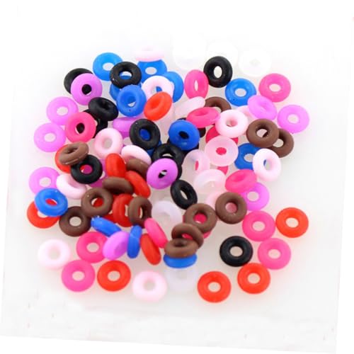 Sosoport 100 Stück Teiliges Rutsch Gummi Stopperringe für Schmuckherstellung Vielseitig Einsetzbar für Armbänder und DIY Schmuck Langlebige Gummiringe in Farben Einfache Handhabung und Sosoport 100 Stück Teiliges Rutsch Gummi Stopperringe für Schmuckherstellung Vielseitig Einsetzbar für Armbänder und DIY Schmuck Langlebige Gummiringe in Farben Einfache Handhabung und von Sosoport