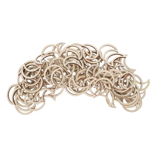 Sosoport 100 Stück Unvollendete Mondformen Leere Holzausschnitte Hohle Holzhandwerksstücke Kreative Mondornamente Dekoration Für Festivals Und Besondere Anlässe Sosoport 100 Stück Unvollendete Mondformen Leere Holzausschnitte Hohle Holzhandwerksstücke Kreative Mondornamente Dekoration Für Festivals Und Besondere Anlässe von Sosoport