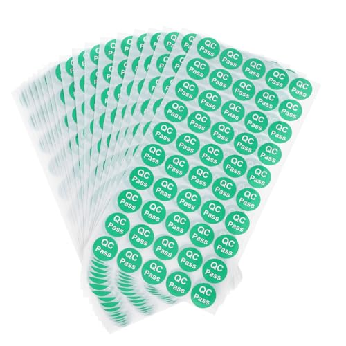 Sosoport 1000 Stück Qc Passed Labels Selbstklebende Runde Aufkleber Qualitätssicherung Etiketten Für Lager Produktkontrolle Und Vielseitig Einsetzbar von Sosoport