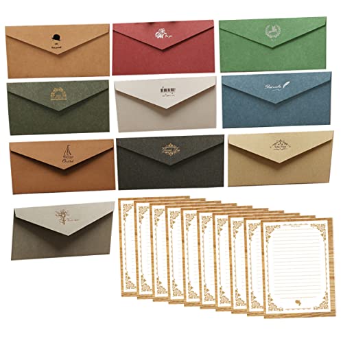 Sosoport 10Sätze Einladungskartenumschläge Verschiedene Designs Schreibpapier Langlebig und Vielseitig Dankeskarten Grußkarten und Einladungen Sosoport 10Sätze Einladungskartenumschläge Verschiedene Designs Schreibpapier Langlebig und Vielseitig Dankeskarten Grußkarten und Einladungen von Sosoport