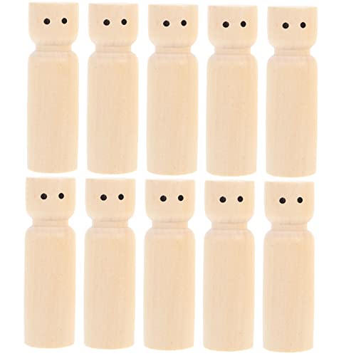 Sosoport 10Stücke DIY Holzstiftpuppen zum Bemalen Unbemalte Holzfiguren für Kreative Bastelprojekte Peg Puppen für Erwachsene für Gestaltung Sosoport 10Stücke DIY Holzstiftpuppen zum Bemalen Unbemalte Holzfiguren für Kreative Bastelprojekte Peg Puppen für Erwachsene für Gestaltung von Sosoport