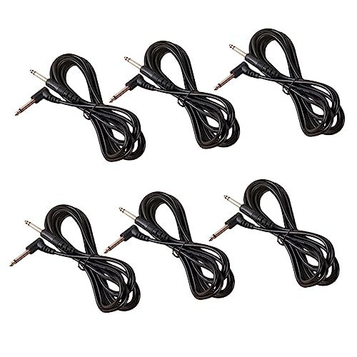Sosoport 10Stücke Pack Rechtwinkliges Gitarren Effektkabel für Bass Lautsprecher und Instrumente Hochwertige Audioverbindung für Musiker und Gitarristen von Sosoport