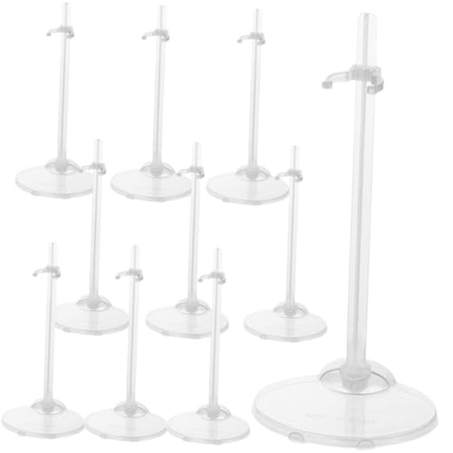 Sosoport 10Stücke Transparente Puppenhalterungen Plastik Puppenständer Für Handgelenkunterstützung Design Puppeninhaber Für Stabilen Halt Und Präsentation von Sosoport